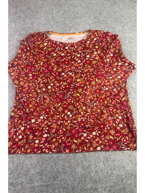croft & barrow Tops - Croft & Barrow L Floral Print 100% Cotton Short Sleeve Tee